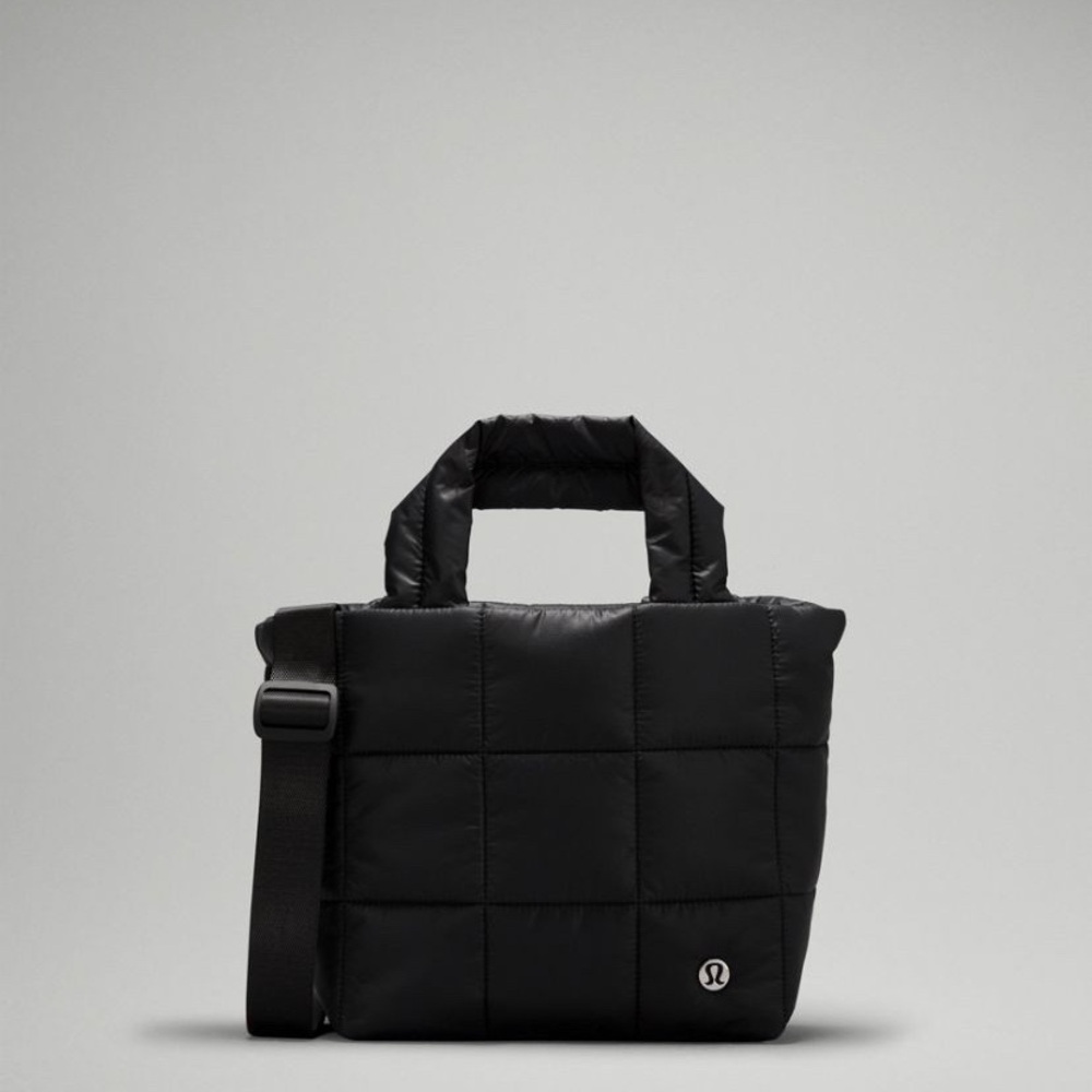 lululemon athletica Black Quilted  Bag